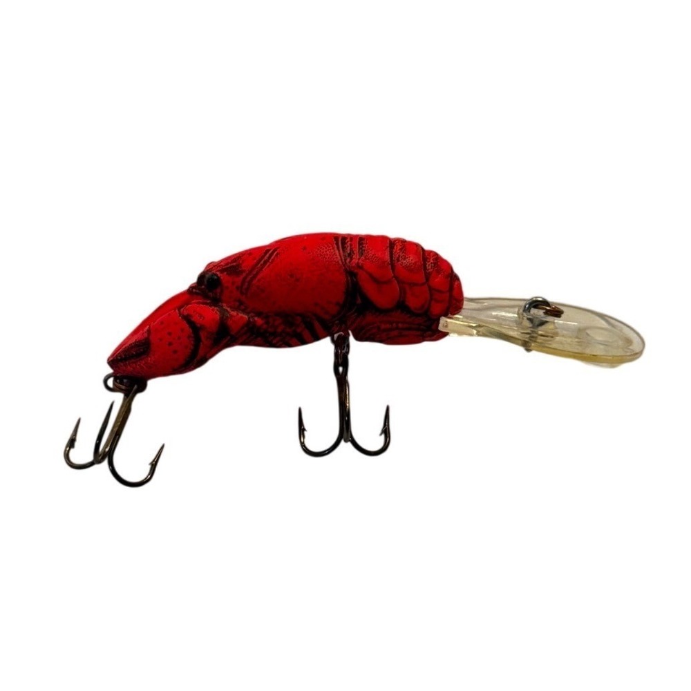 Rebel Wee-Crawfish Deep Diving Crankbait Fishing Lure Red Black Craw